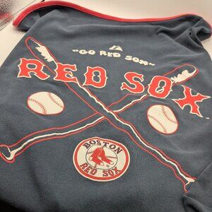 Majestic Boston Red Sox Baby Blanket 100% Cotton Navy 30" x 24"